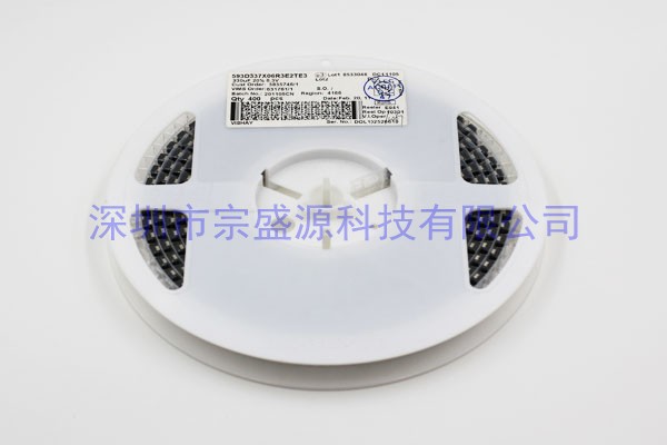 VISHAY鉭電容 7343 6.3V 330UF 593D337X06R3E2TE3